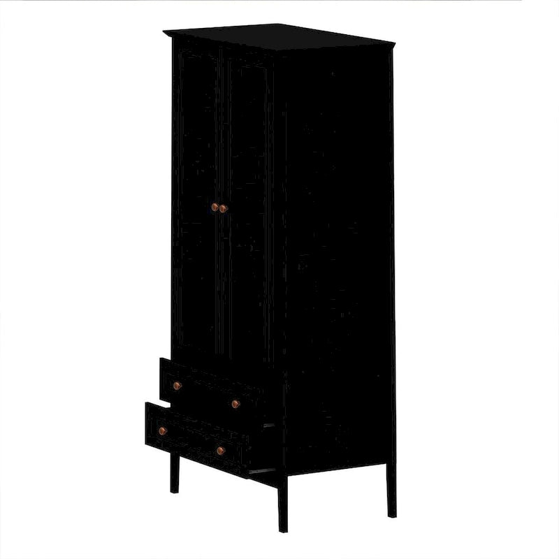 Manhattan Comfort Crown Full Wardrobe with Hanging and 2 Drawers