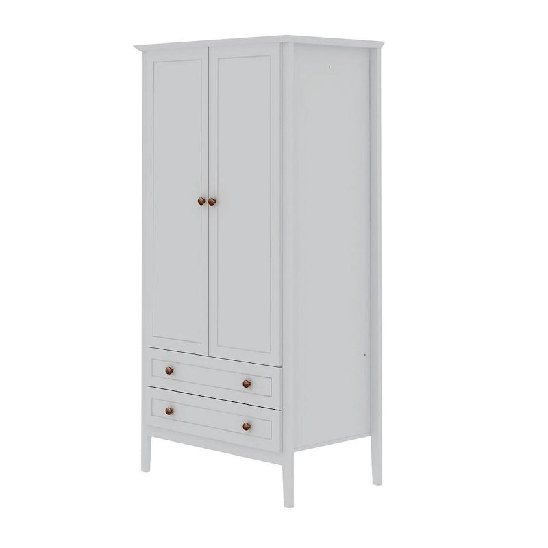 Manhattan Comfort Crown Full Wardrobe with Hanging and 2 Drawers
