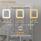 31.5 Wide Dresser Makeup Vanity With Stool and Touching Light Mirror - 31.5W