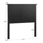 Mercer Mission Transitional Black Panel Headboard by iNSPIRE Q Classic