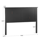 Mercer Mission Transitional Black Panel Headboard by iNSPIRE Q Classic