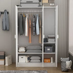 47.2W Contemporary Modern Freestanding Wardrobe Armoire Closet