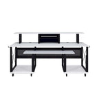 Rectangular Music Desk with 8 Wheels and 1 Keyboard Tray