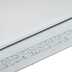 Merax Modern Glass Mirrored Coffee Table Sets(Set of 3)