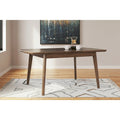 Signature Design by Ashley Lyncott Brown Rectangular Dining Butterfly Extension Table - 36W x 48/64D x 30H
