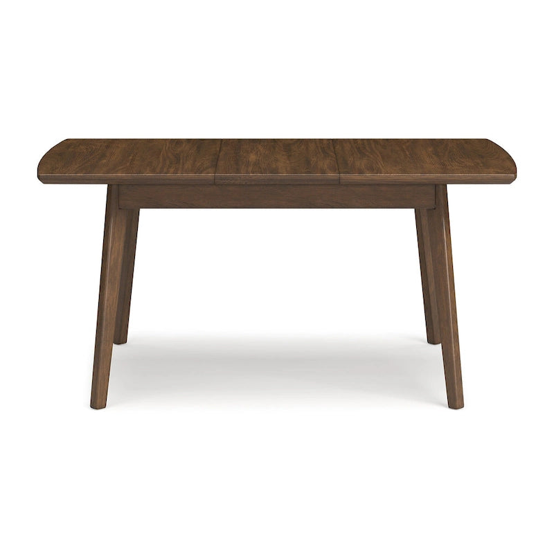 Signature Design by Ashley Lyncott Brown Rectangular Dining Butterfly Extension Table - 36W x 48/64D x 30H