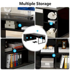 71 inch L Shaped Executive Desk with Cabinet