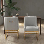 SEYNAR Contempoary Velvet Dining Chair with Metal Frame Legs, set of 6