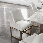 SEYNAR Contempoary Velvet Dining Chair with Metal Frame Legs, set of 6