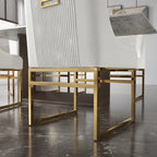 SEYNAR Contempoary Velvet Dining Chair with Metal Frame Legs, set of 6