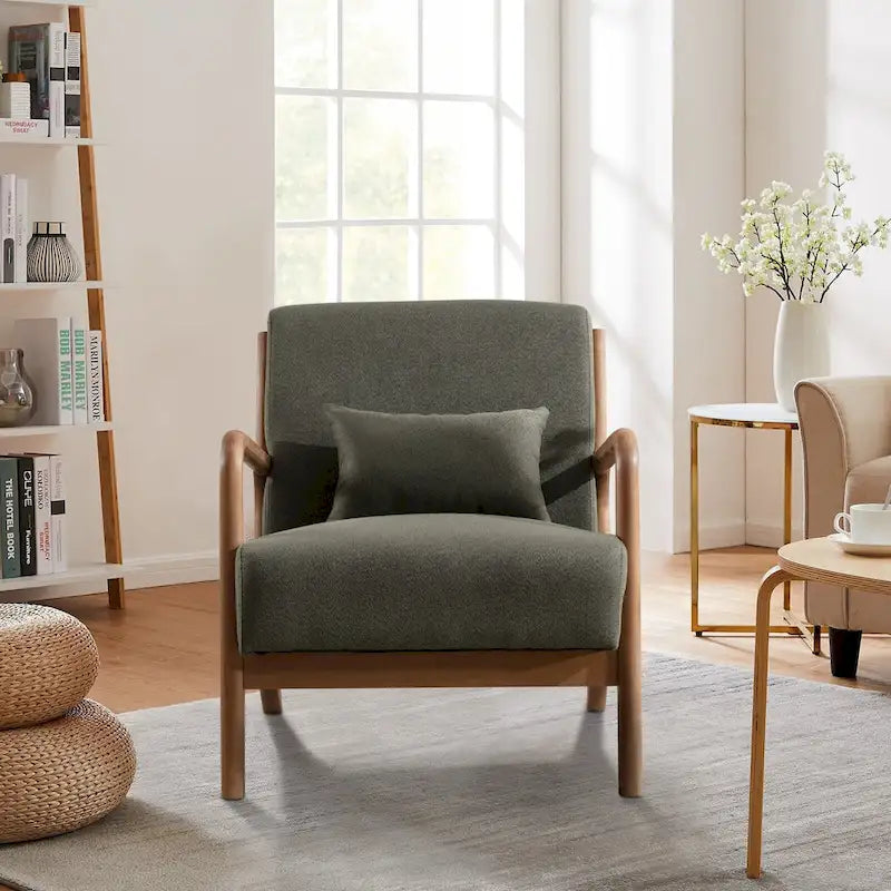 Ebello Modern Solid wood Accent Chair