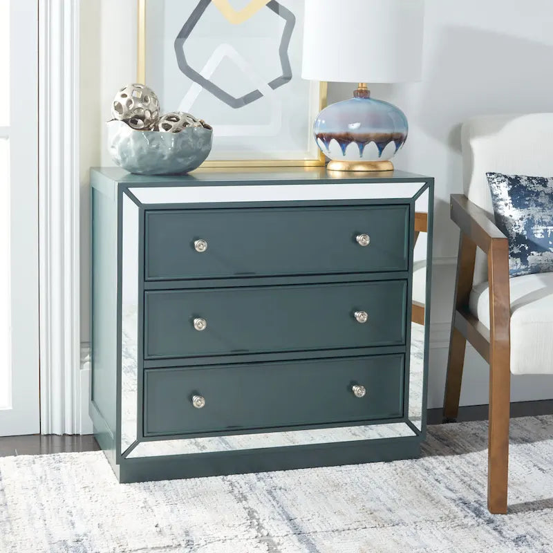 SAFAVIEH Amey Mirrored 3-Drawer Chest