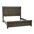 Thornwood Hills Rock Beaten Gray with Saw Cuts King California Panel Bed