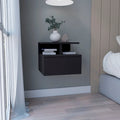 Floating Nightstand 12H,Wall Mounted with Single Drawer and 2-Tier Shelf,for Bedroom,Closet,Entryway,College Dorm