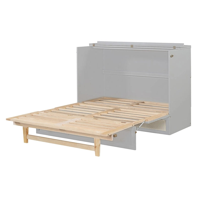 Full Size Murphy Bed with Large Drawers For Bedroom