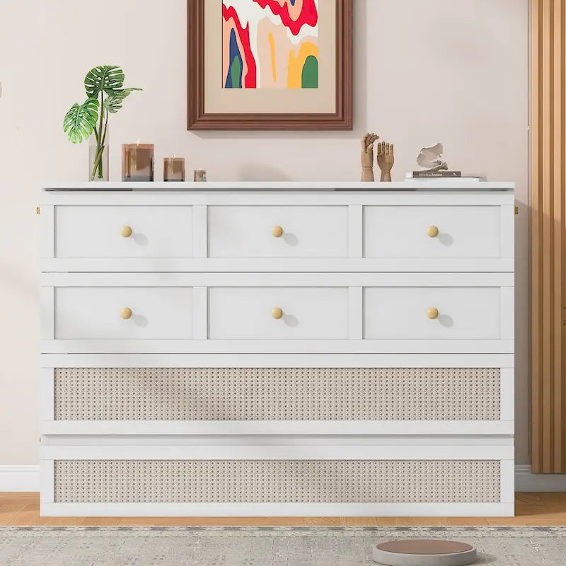 Full Size Murphy Bed with Large Drawers For Bedroom