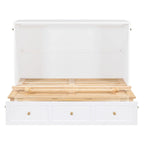 Full Size Murphy Bed with Large Drawers For Bedroom