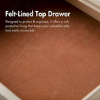 Furniture of America Drayden Transitional Oak Solid Wood 3-Piece Chest and 2 Nightstand Bedroom Set