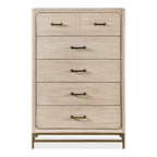 Furniture of America Drayden Transitional Oak Solid Wood 3-Piece Chest and 2 Nightstand Bedroom Set