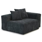 181Oversized Corduroy Sectional Sofa Couch with Ottoman, L Shaped Convertible Couch Deep Seat Couches for Modern Living Room