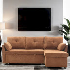 L Shaped Modular Sectional Sofa w/ Reversible Chaise and Storage Seat