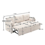 L Shaped Modular Sectional Sofa w/ Reversible Chaise and Storage Seat