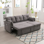 L Shaped Modular Sectional Sofa w/ Reversible Chaise and Storage Seat