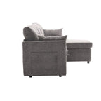 L Shaped Modular Sectional Sofa w/ Reversible Chaise and Storage Seat