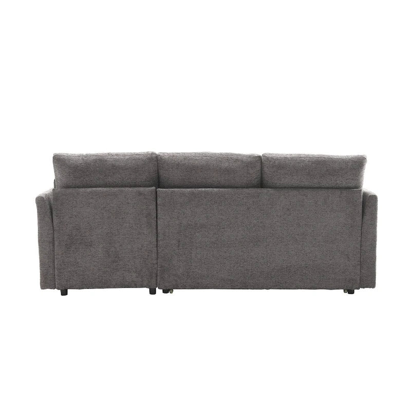 L Shaped Modular Sectional Sofa w/ Reversible Chaise and Storage Seat