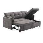 L Shaped Modular Sectional Sofa w/ Reversible Chaise and Storage Seat