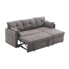 L Shaped Modular Sectional Sofa w/ Reversible Chaise and Storage Seat