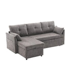 L Shaped Modular Sectional Sofa w/ Reversible Chaise and Storage Seat