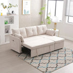 L Shaped Modular Sectional Sofa w/ Reversible Chaise and Storage Seat