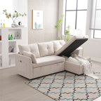 L Shaped Modular Sectional Sofa w/ Reversible Chaise and Storage Seat