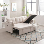 L Shaped Modular Sectional Sofa w/ Reversible Chaise and Storage Seat