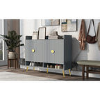 Shoe Cabinet with Doors, 11-Tier Shoe Storage Cabinet with Adjustable Shelves, Modern Wooden Shoes Shoe Storage Organizer