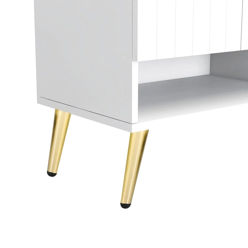 Shoe Cabinet with Doors, 11-Tier Shoe Storage Cabinet with Adjustable Shelves, Modern Wooden Shoes Shoe Storage Organizer