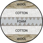 Deluxe Couch Wool Futon With Cotton Case