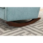 Rocking Chair Upholstered Mid Century Modern Rocker Oversized Wingback Armchair for Living Room