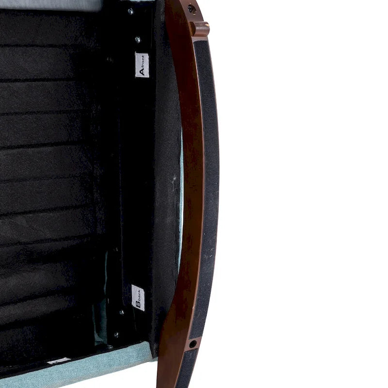 Rocking Chair Upholstered Mid Century Modern Rocker Oversized Wingback Armchair for Living Room