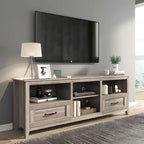 Grey TV Stand with Storage Drawers Cable Management for 65/75 inch TV - M