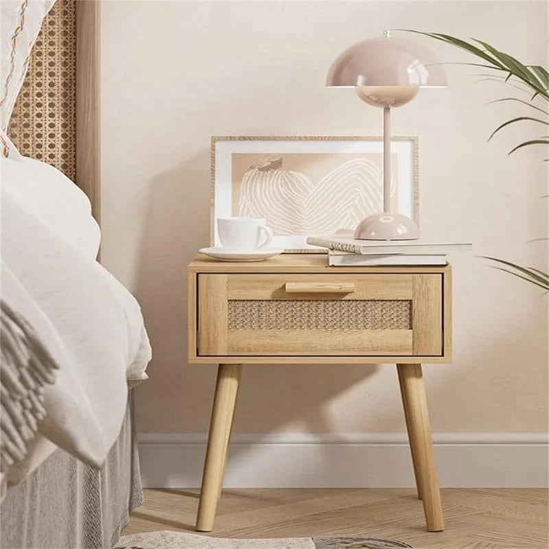 Bedroom Nightstands Wooden Night Stands - 11.81D x 15.35W x 19.69H