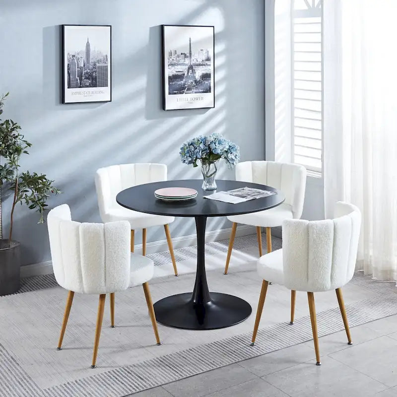 Modern 5pieces Kitchen dining table set for 4-6 people