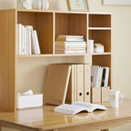 Beech (Natural Wood) The Cube - Desk Bookshelf by DormCo