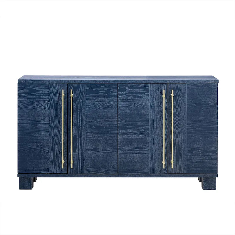 Wood Traditional Style Sideboard with Adjustable Shelves