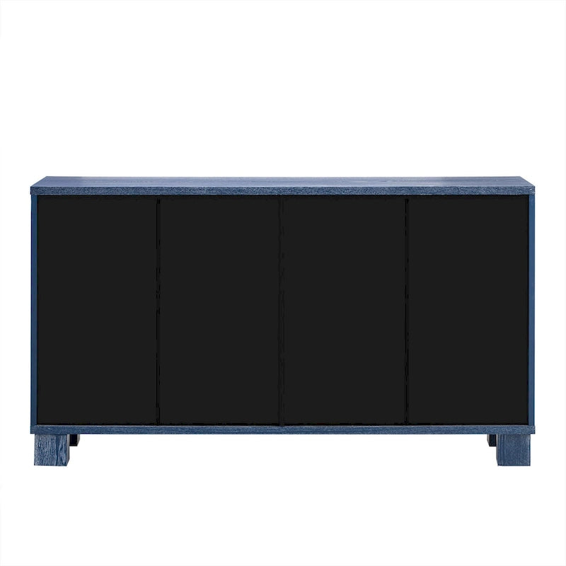 Wood Traditional Style Sideboard with Adjustable Shelves