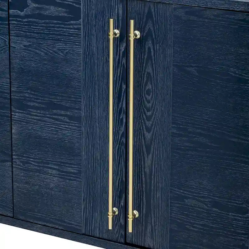 Wood Traditional Style Sideboard with Adjustable Shelves