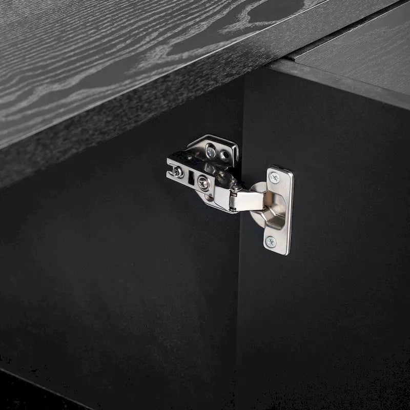 Wood Traditional Style Sideboard with Adjustable Shelves