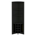 Corner Bar Cabinet for Kitchen, Dining Room,Living Room, Black