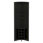 Corner Bar Cabinet for Kitchen, Dining Room,Living Room, Black